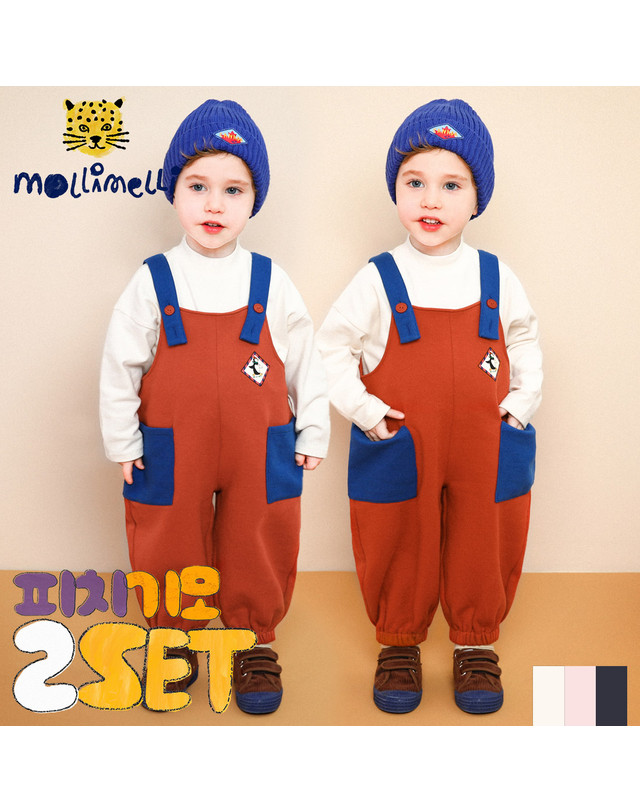 몰리멜리 [2종세트]따수워요데일리반폴라티셔츠 착용컷