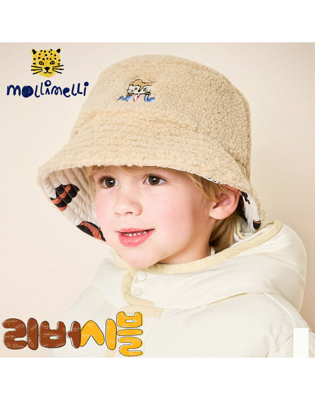 몰리멜리 크로버리버시블버킷햇 착용컷