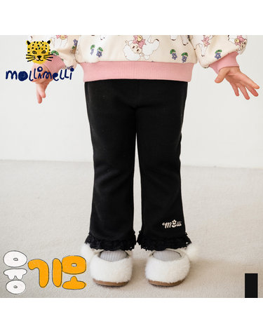 레이스부츠컷융기모팬츠