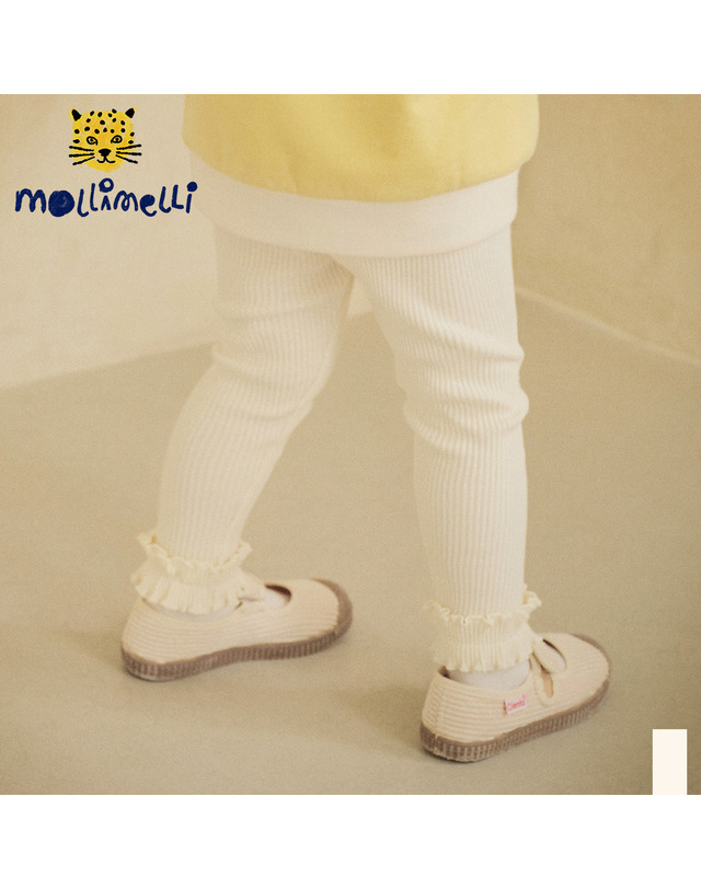 몰리멜리 프릴튜튜골지레깅스 착용컷