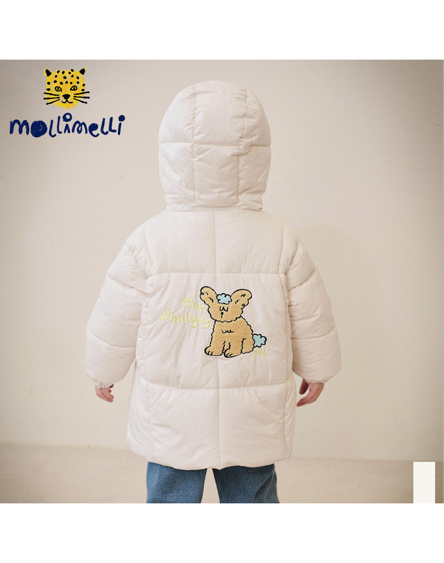 몰리멜리 굿허니퍼피마이크로젤패딩점퍼 착용컷