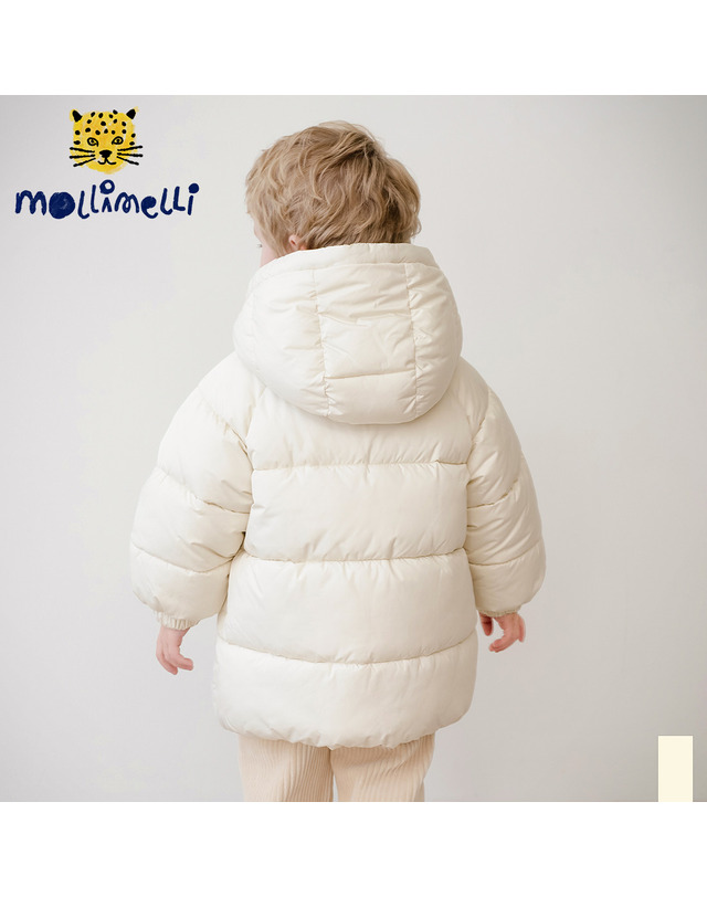 몰리멜리 캔디베어머플러셋업마이크로젤점퍼 착용컷
