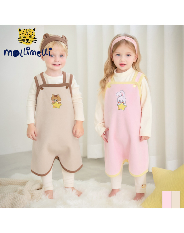 몰리멜리 포근포근별나라수면조끼 착용컷