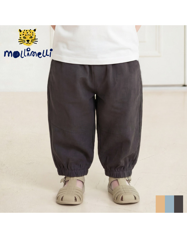 몰리멜리 데이데이슬럽고쟁이팬츠 착용컷
