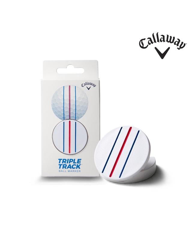 캘러웨이 캘러웨이 2021 트리플트랙 라인(TRIPLE TRACK LINE) 볼마커[화이트][남녀공용] 착용컷
