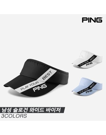 [삼양인터내셔널정품]2023 핑 남성 슬로건 와이드(SLOGAN WIDE) 골프모자/바이저[3COLORS][남성용]