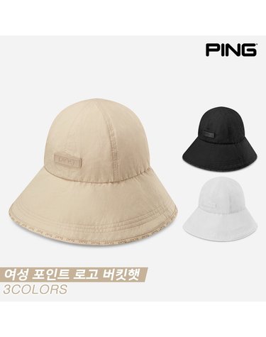 [삼양인터내셔널정품]2023 핑 여성 포인트 로고(POINT LOGO) 골프모자/버킷햇[3COLORS][여성용]
