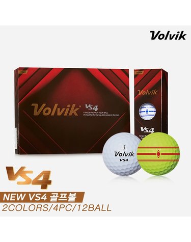 [볼빅정품]2023 볼빅 NEW VS4 골프볼/골프공[4피스/12알][2COLORS]