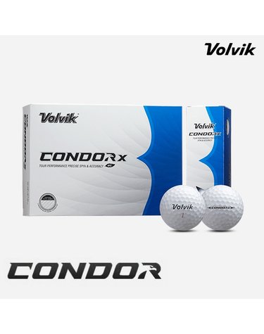 [볼빅정품]2023 볼빅 콘도로X 우레탄 화이트 카본(CONDOR X URETHANE WHITE CARBON) 골프볼/골프공[4피스/12알][화이트]