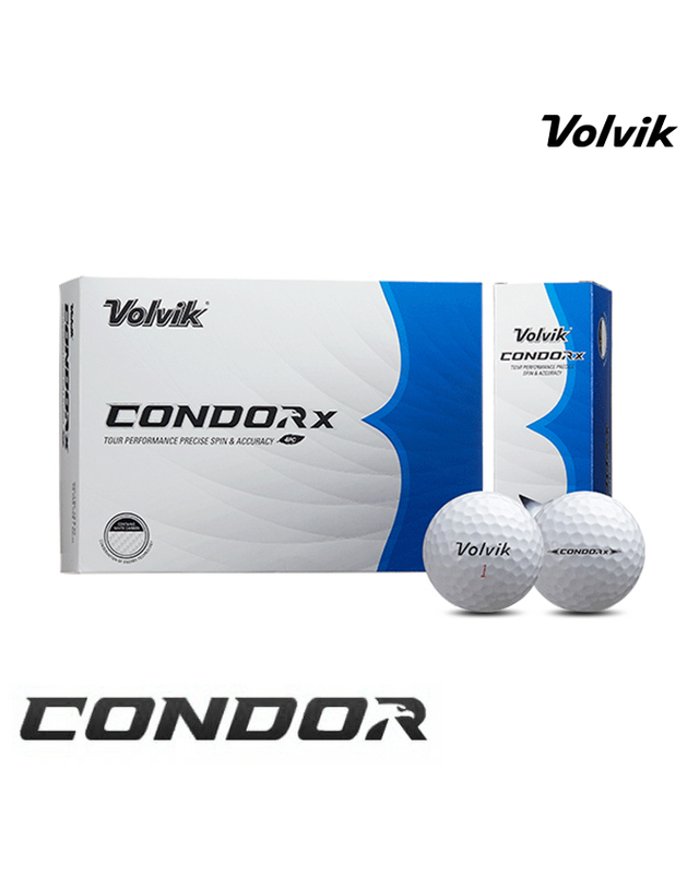 볼빅 [볼빅정품]2023 볼빅 콘도로X 우레탄 화이트 카본(CONDOR X URETHANE WHITE CARBON) 골프볼/골프공[4피스/12알][화이트] 착용컷