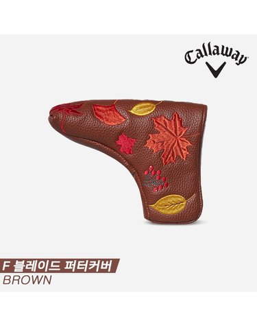 [캘러웨이코리아정품]2023 캘러웨이 F 블레이드 폴(F BLADE FALL) 퍼터 헤드커버[브라운][남성용][블레이드형]