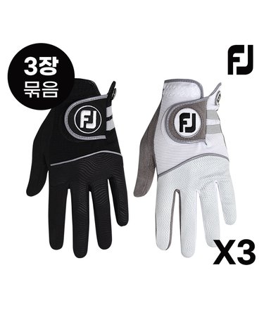 [3장묶음]풋조이 2024 레인그립 합피 골프장갑[65022E/66137E][남성용][왼손1장]
