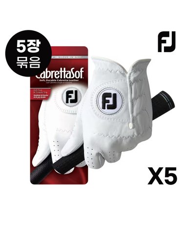 [5장묶음]풋조이 2025 카브레타소프 양피 골프장갑[68819E][여성용][양손]