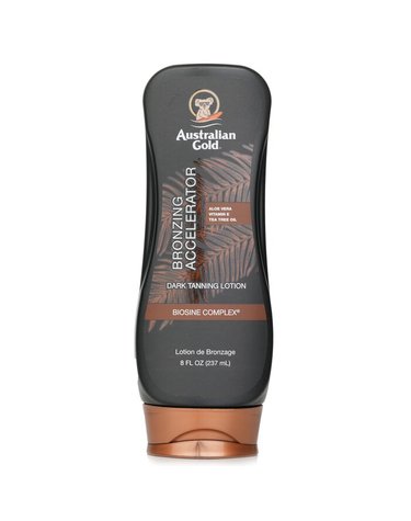 오스트레일리안 골드 Sun Care 다크 태닝 엑셀러레이터 로션 윗 브론저스 237ml
