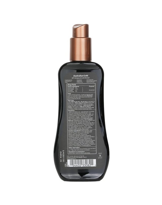 오스트레일리안 골드 오스트레일리안 골드 Sun Care 젤 S 30 인스턴트 브론저 237ml 착용컷