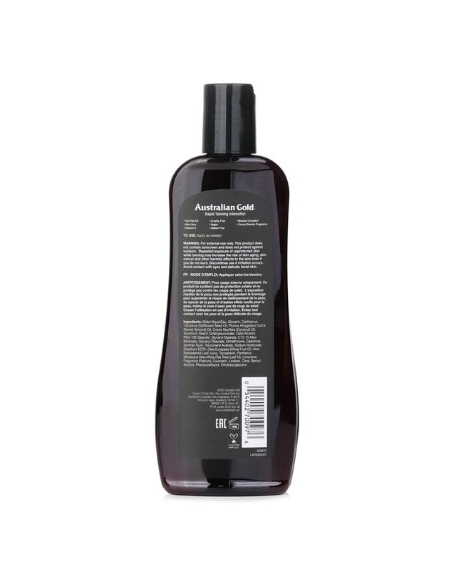 오스트레일리안 골드 오스트레일리안 골드 래피드 태닝 인텐시파이어 250ml 착용컷