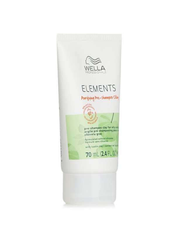 웰라 웰라 엘리먼츠 엘리먼트 퓨리파잉 프리 샴푸 클레이 70ml 착용컷