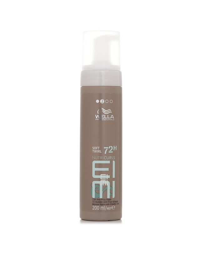웰라 웰라 뉴트리컬스 EIMI 소프트 트위즐 72h 프리즈 폼 200ml 착용컷