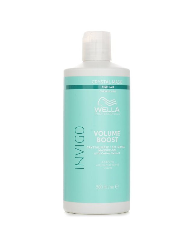 웰라 웰라 인비고 부스트 인비고 부스트 크리스탈 마스크 위드 코튼 추출물 파인 헤어 500ml 착용컷