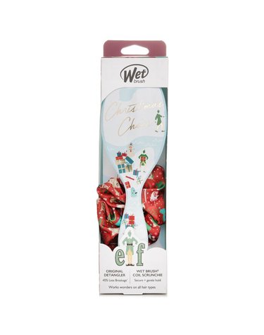 웻 브러쉬 디탱글 오리지널 디탱글러 엘프 + 스크런치 헤어 브러시 1pc