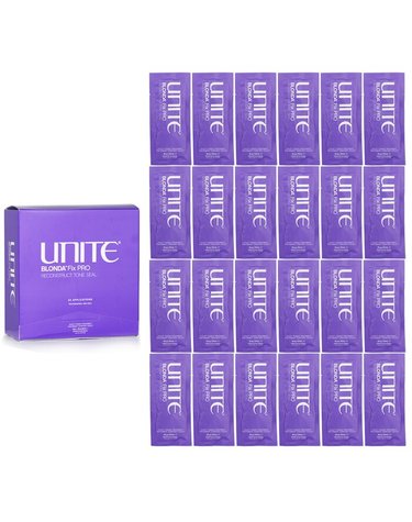 유나이트 Specialty 블론다 픽스 프로 바이올렛 토닝 트리트먼트 살롱 제품 24x30ml