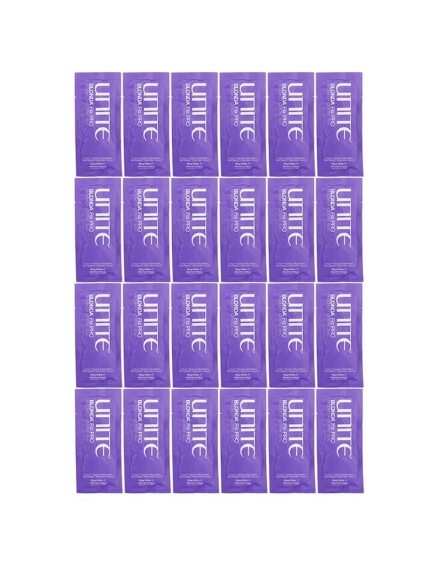 유나이트 유나이트 Specialty 블론다 픽스 프로 바이올렛 토닝 트리트먼트 살롱 제품 24x30ml 착용컷