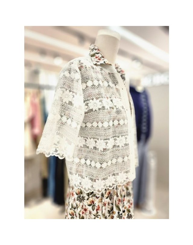 비씨비지 BCBG [갤러리아] [26S/M] 레이스 가디건 (B6M5K227) 착용컷