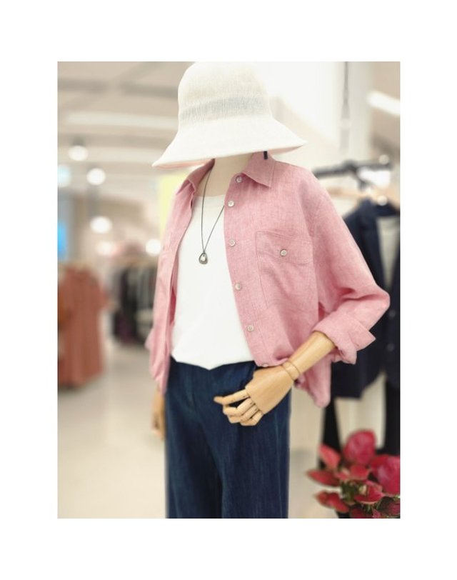 비씨비지 BCBG [갤러리아] [26S/M] 여름 린넨 자켓 (B6M4B426) 착용컷