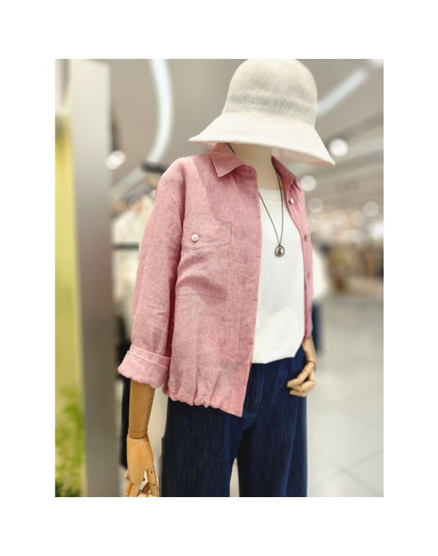 비씨비지 BCBG [갤러리아] [26S/M] 여름 린넨 자켓 (B6M4B426) 착용컷
