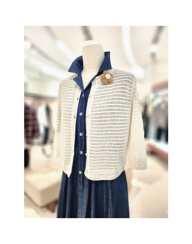 비씨비지 BCBG [갤러리아] [26S/M] 샤르데나볼레로 가디건 (B6M5K225) 착용컷