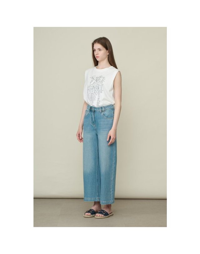 비씨비지 BCBG [갤러리아] [26S/M] 데님 팬츠 (B6F7P355) 착용컷