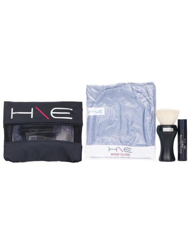 제인 아이어데일 HE HE 미네랄즈 키트: 립밤 SF 15 + 페이셜 브러쉬 + 워시 글로브 +파우치 3제품+1파우치