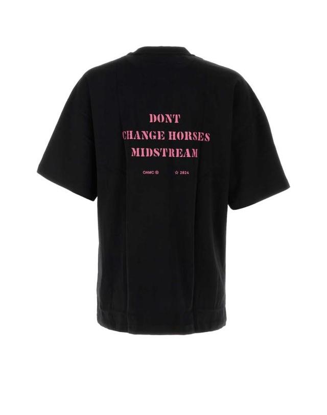오에이엠씨 [해외직구] 24SS 오에이엠씨 탑 24E28OAJ14COT00912 001 BLACK 착용컷