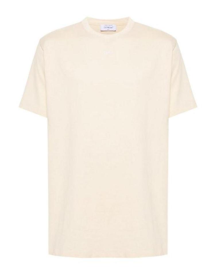OFF WHITE [해외] 23SS 오프화이트 반팔 티셔츠 OMAA027S24JER0020301 Beige EBNMXX70661