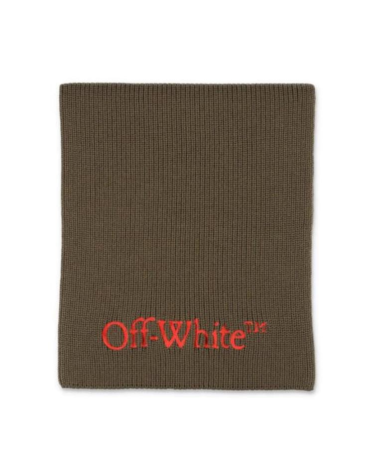 OFF WHITE [해외] 25FW 오프화이트 머플러 스카프 OMMA052F23KNI0015620 GREEN EBNMXX70689
