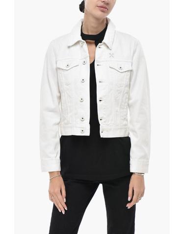 [해외직구] 오프화이트 데님 자켓 OWYE008S19D620470110 White