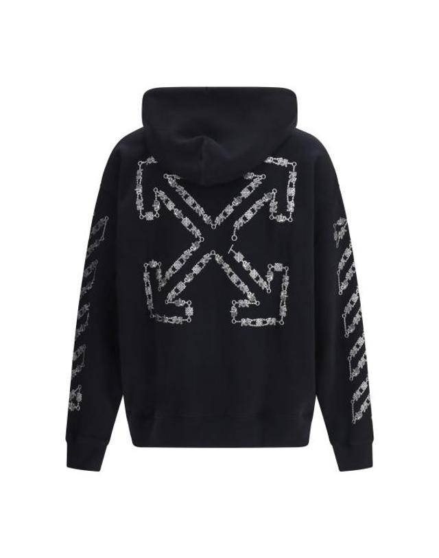 오프화이트 [해외직구] 26SS 오프화이트 후드 티셔츠 44MBB085S26F005001 0001 BLACK 착용컷