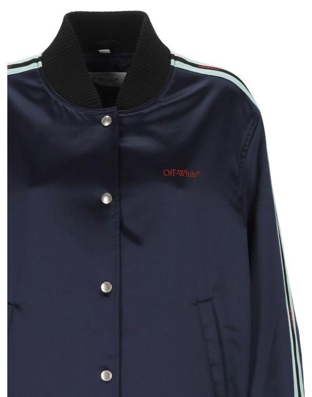 오프화이트 [해외직구] 26SS 오프화이트 봄버 자켓 2EK00OS26FAB001 W932 NIGHT SKY HAUTE RED 착용컷