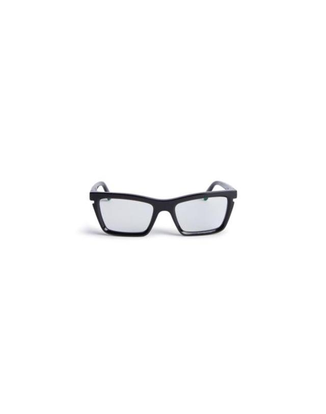 오프화이트 [해외직구] 25SS 오프화이트 안경 OERJ050 STYLE 50 BLACK 착용컷