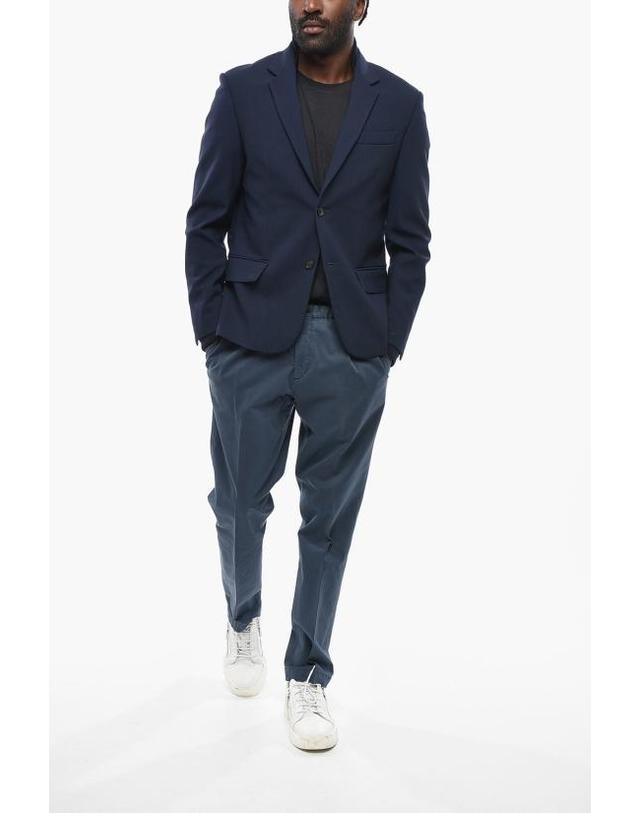 오프화이트 [해외직구] 오프화이트 수트 자켓 OMEN079F23FAB0024747 Blue 착용컷