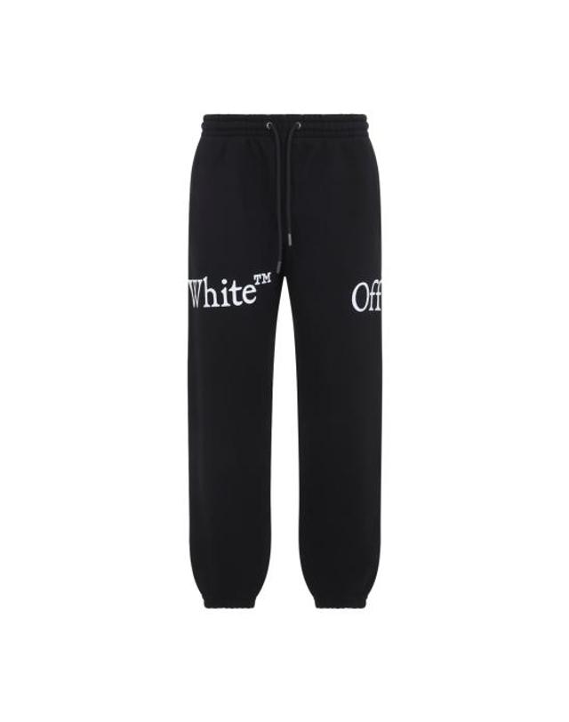 오프화이트 [해외직구] 26FW 오프화이트 트레이닝 조거 팬츠 44MCH057F26F001001 BLACK 착용컷