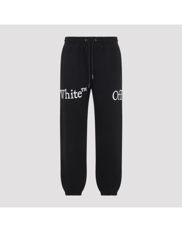 오프화이트 [해외직구] 26FW 오프화이트 트레이닝 조거 팬츠 44MCH057F26F001001 BLACK 착용컷