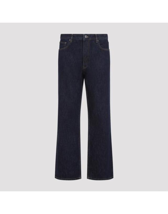 오프화이트 [해외직구] 26FW 오프화이트 데님 팬츠 44MYA18JF26D004460 RAW INDIGO 착용컷
