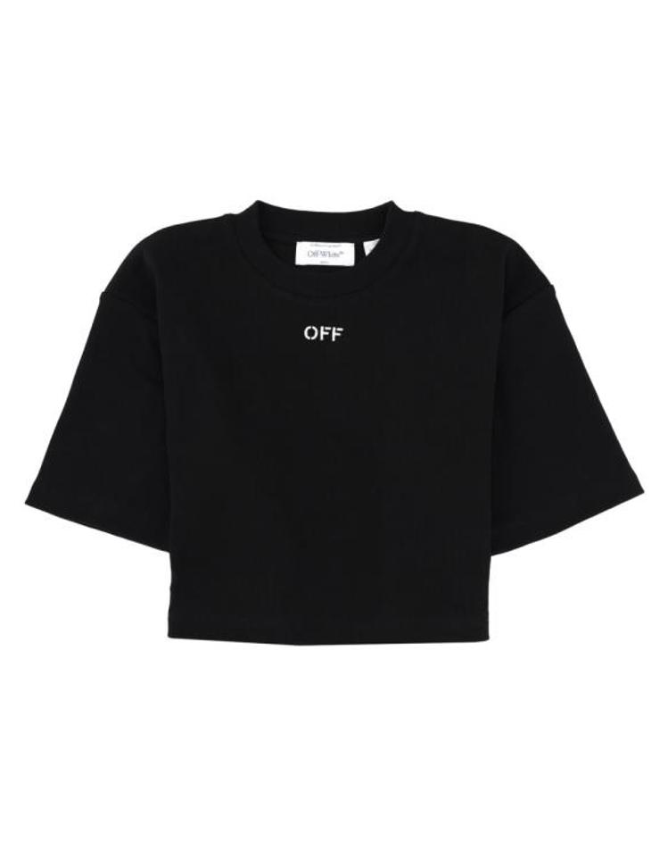 OFF WHITE [해외] 26SS 오프화이트 반팔 티셔츠 2AA081 C99JER004W003 BLACK EBNMXX76208