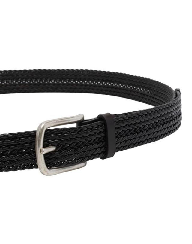 오르치아니 [해외직구] 26SS 오르치아니 가죽 벨트 U08166 PLGTESTA DI MORO Dark Brown 착용컷