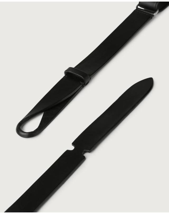 오르치아니 [해외직구] 26FW 오르치아니 벨트 NB0004 BLACK 착용컷