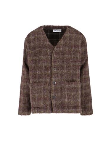 [해외직구] 25FW 아워레가시 가디건 도르프 체크 헤어리 울 M4256CD DORF CHECK HAIRY WOOL Brown