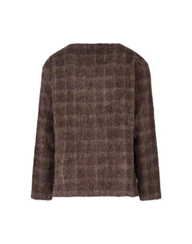 아워 레가시 [해외직구] 25FW 아워레가시 가디건 도르프 체크 헤어리 울 M4256CD DORF CHECK HAIRY WOOL Brown 착용컷