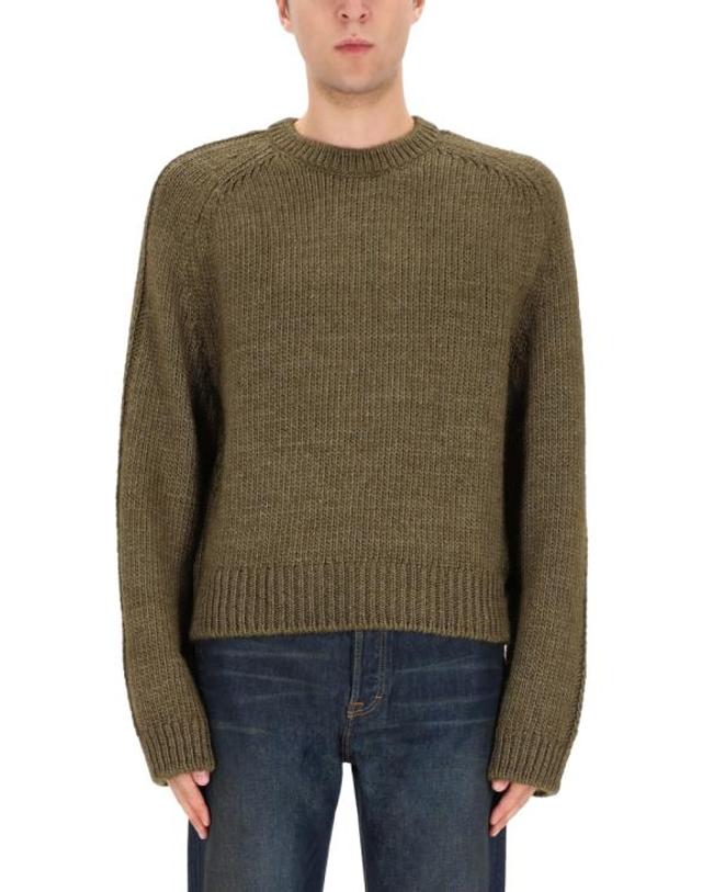 아워 레가시 [해외직구] 25FW 아워레가시 트루 라운드넥 플러쉬 M4253TF FLUSHGREENRUSTICWOOLSILK 착용컷
