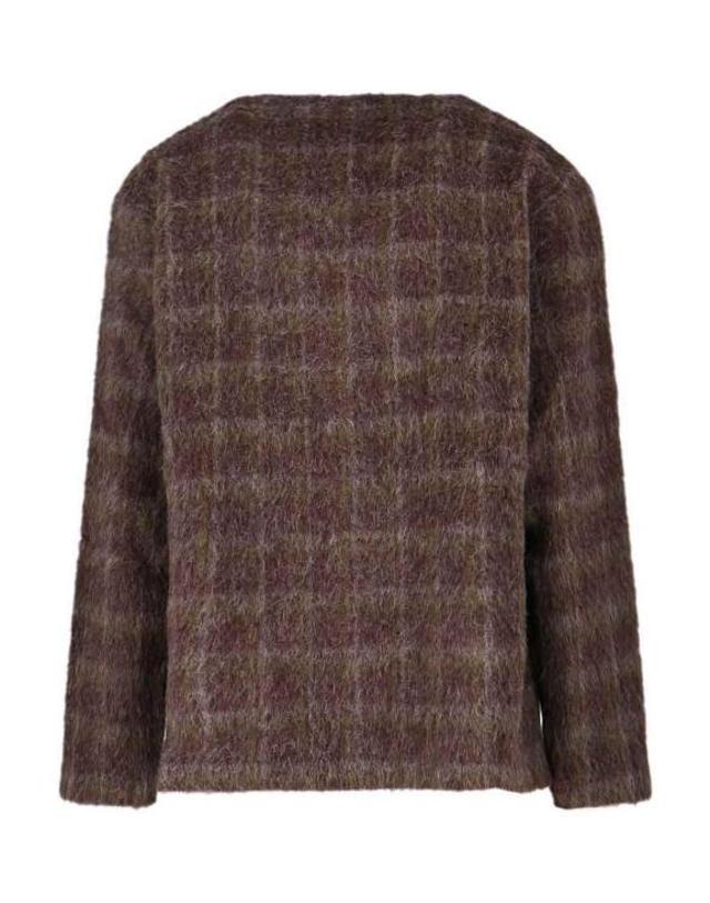 아워 레가시 [해외직구] 25FW 아워레가시 가디건 도르프 체크 헤어리 울 M4256CDDORFCHECKHAIRYWOOL Brown 착용컷